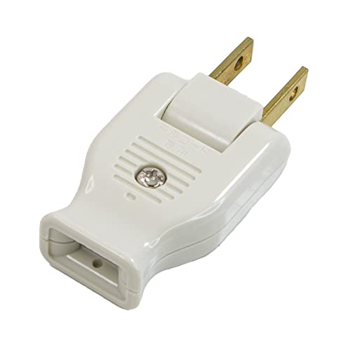 マクサー電機 電設用 ムービープラグ 平形コード用 白 1個入